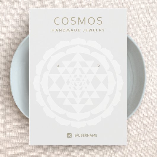 Modern New Age Earring Juwelier Display Card