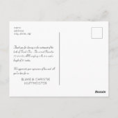 Modern New Baby Vielen Dank Foto Postcard Postkarte (Rückseite)