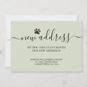 Modern New Home Calligraphy Pale Green Moving Ankündigung (Vorderseite)