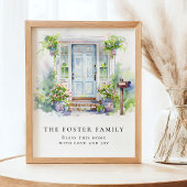 Modern New Home Simple Watercolor Poster
