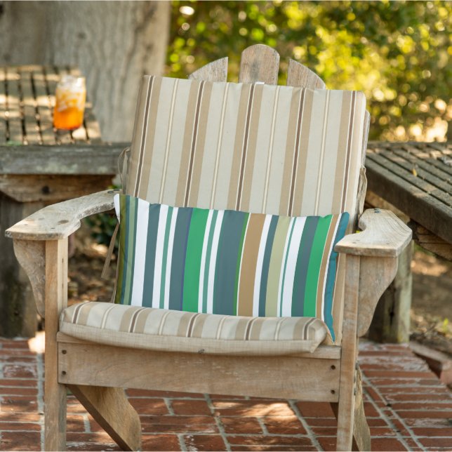 Modern New Season Stripes Kissen Für Draußen (Stuhl )