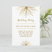 Modern NEW YEAR Party Star Holiday Party Einladung (Stehend Vorderseite)