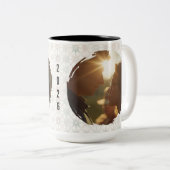 Modern New Year Resolutions Checklist Personalized Zweifarbige Tasse (VorderseiteRechts)