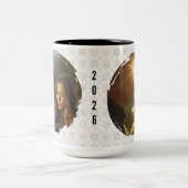 Modern New Year Resolutions Checklist Personalized Zweifarbige Tasse (Mittel)