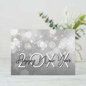 Modern New Year's Eve Party Einladung (Stehend Vorderseite)