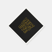 Modern New Year's Eve Party Serviette (Ecke)