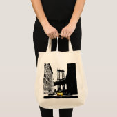Modern New York City Nyc Brooklyn Bridge Taxi Tragetasche (Vorderseite (Produkt))