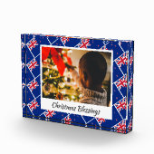 Modern NEW ZEALAND FLAG Weihnachtssake Fotoblock (Rechts)