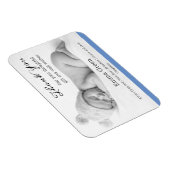 Modern Newborn Baby Foto Danke Magnet (Rechte Seite)