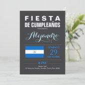 Modern: Nicaragua-Party Einladung (Stehend Vorderseite)