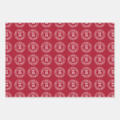 Modern nicht geöffnet bis Weihnachten Briefmarke Geschenkpapier Set (Vorderseite 2)