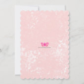 Modern Niedlich Pink Boho Rainbow Birthday Einladung (Rückseite)