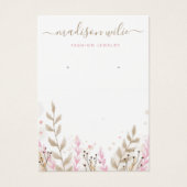 Modern Niedlich rosa Einfaches Blumengestein (Vorderseite)