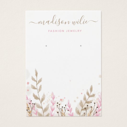 Modern Niedlich rosa Einfaches Blumengestein (Vorderseite)