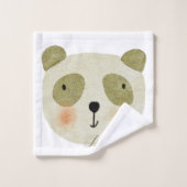 Modern niedliche, monogramm Safari-Jungs Badhandtuch Set (Waschlappen)