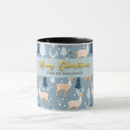 Modern Niedliche Rentierfisch Snowflake Tasse