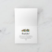 Modern Niedlicher Geburtstag Dankeskarte (Innenseite)