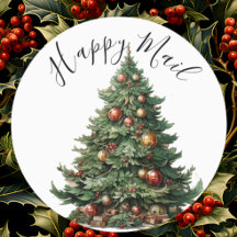 Modern Niedliches Weihnachtsbaumlabel