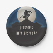 Modern Ninja Warrior Birthday Party Pappteller (Vorderseite)