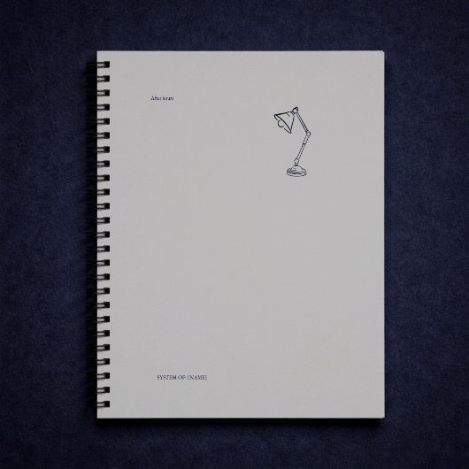 Modern Nocturnal Scholar Aesthetic/Night lamp Planer