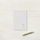 Modern Nocturnal Scholar Aesthetic/Night Lamp Post-it Klebezettel (Auf Schreibtisch)