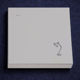 Modern Nocturnal Scholar Aesthetic/Night Lamp Post-it Klebezettel