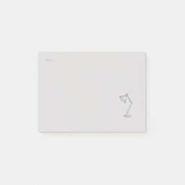 Modern Nocturnal Scholar Aesthetic/Night Lamp Post-it Klebezettel