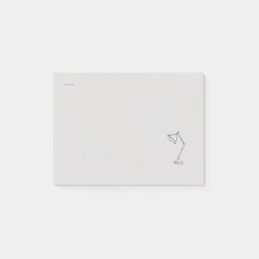 Modern Nocturnal Scholar Aesthetic/Night Lamp Post-it Klebezettel (Vorderseite)