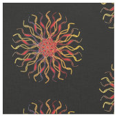 Modern & Non-traditional Mandala in Multicolored Stoff (Nahaufnahme)