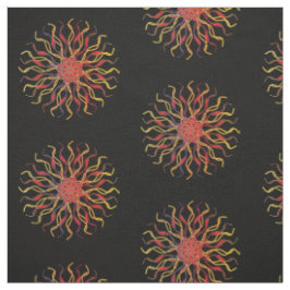 Modern & Non-traditional Mandala in Multicolored Stoff