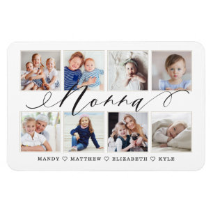 Modern Nonna Script   Entenkinder - FotoCollage Magnet