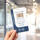 Modern Notar Öffentlich Einzelsignierender Agent B Ausweis