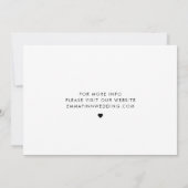 Modern Nothing Fancy Just Love Foto Save the Date (Rückseite)