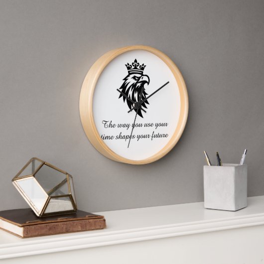 "Modern Number Line Wall Clock Home and Office Uhr (Büro)