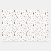 Modern Nutcracker Ballerina Mouse King Weihnachten Geschenkpapier Set (Vorderseite 3)