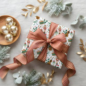 Modern Nutcracker Christmas Bow Ribbon Music Geschenkpapier