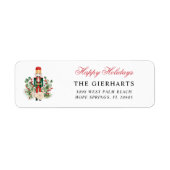 Modern Nutcracker Christmas Holiday Return Address (Vorne)