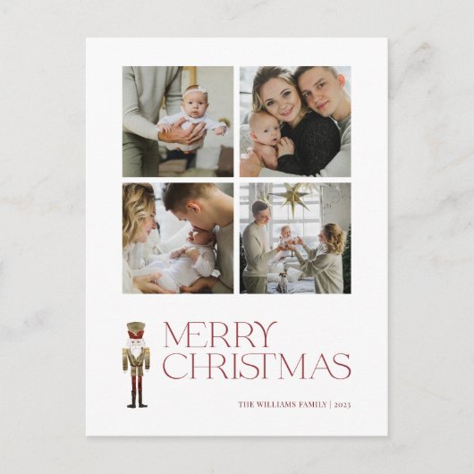 Modern Nutcracker Frohe Weihnachten 4 Foto (Vorderseite)