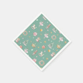 Modern Nutcracker Girls Geburtstagsparty Serviette (Ecke)