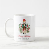 Modern Nutcracker Happy Holidays Weihnachten Kaffeetasse (Links)