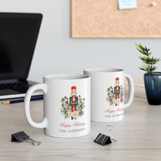 Modern Nutcracker Happy Holidays Weihnachten Kaffeetasse