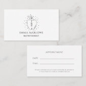 Modern Nutritionist Business & Termin Card Visitenkarte (Vorne/Hinten)