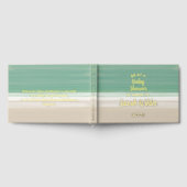 Modern Ocean Beach Baby Dusche Danke Nachricht Gästebuch (Voll)