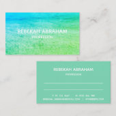 Modern Ocean Beachy Green Terminkarte (Vorne/Hinten)