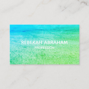 Modern Ocean Beachy Green Terminkarte