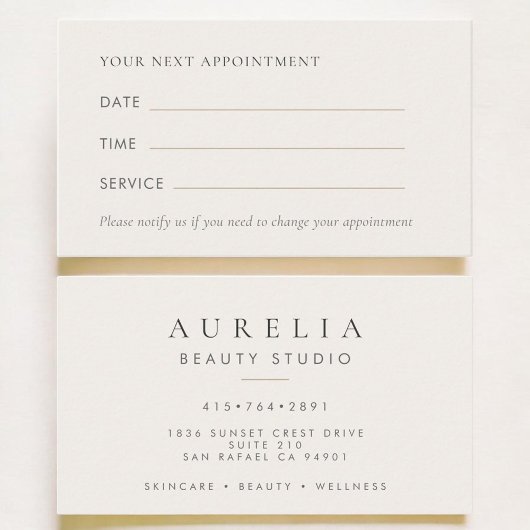 Modern Office Appointment Card Terminkarte