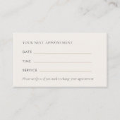 Modern Office Appointment Card Visitenkarte (Vorderseite)
