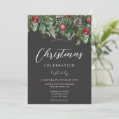 Modern Office Corporate Christmas Party Einladung (Stehend Vorderseite)