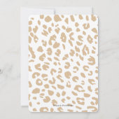 Modern Oh Baby Animal Print Gender Neutral Dusche Einladung (Rückseite)