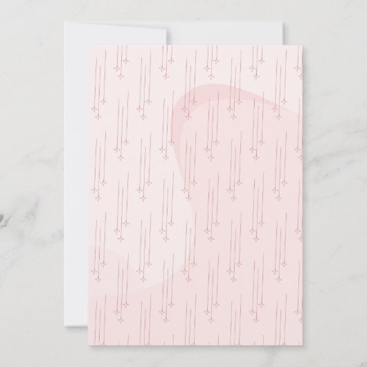 Modern Oh Baby Beige Ästhetische Babydusche Einladung (Rückseite)